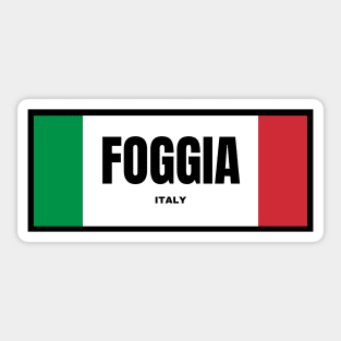 Foggia City in Italian Flag Colors Sticker